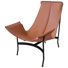 William Katavolos for Leathercrafter Leather and Iron Sling Chair