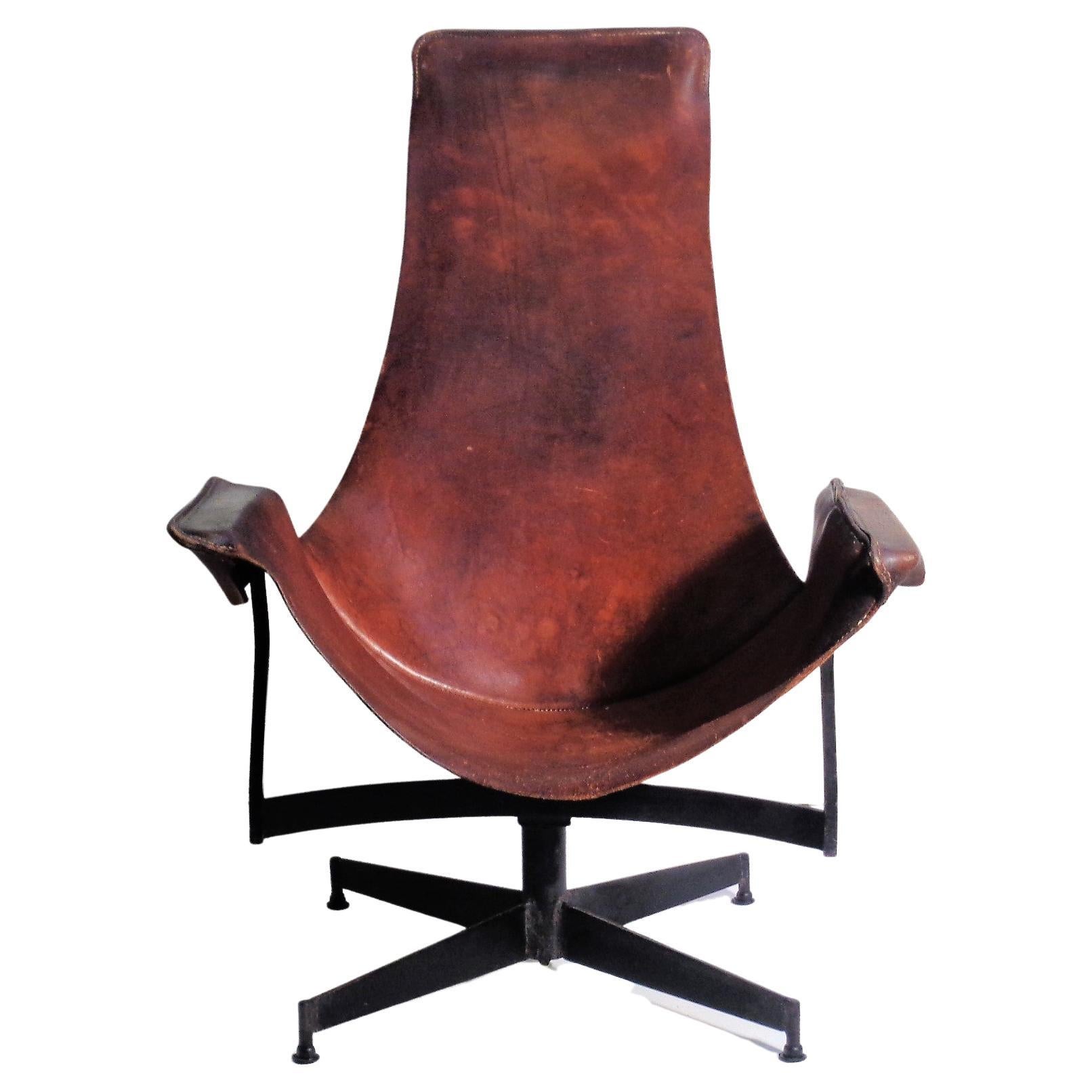Américain Chaise pivotante « K Chair » de William Katavolos pour Leathercrafter, vers les années 1950