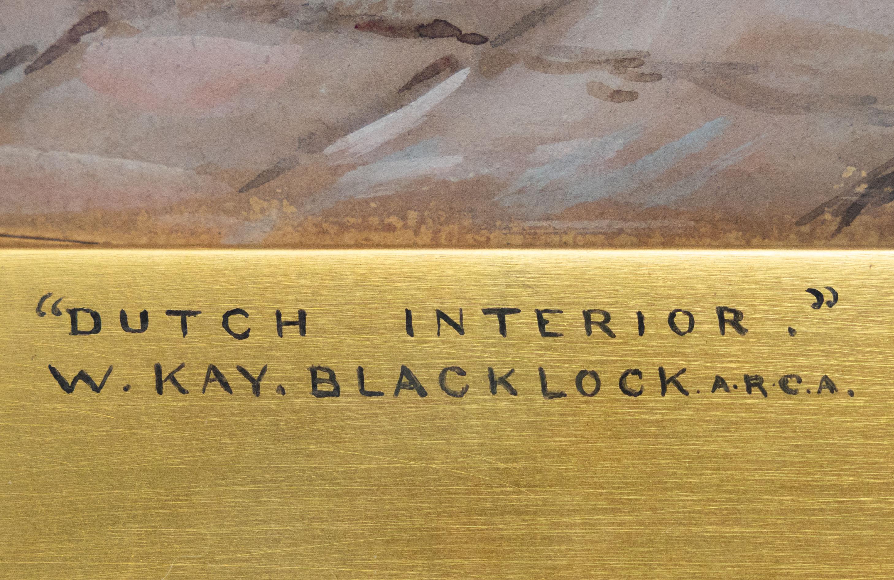 Dutch Interior, William Kay Blacklock (1872–1924), signed im Angebot 5