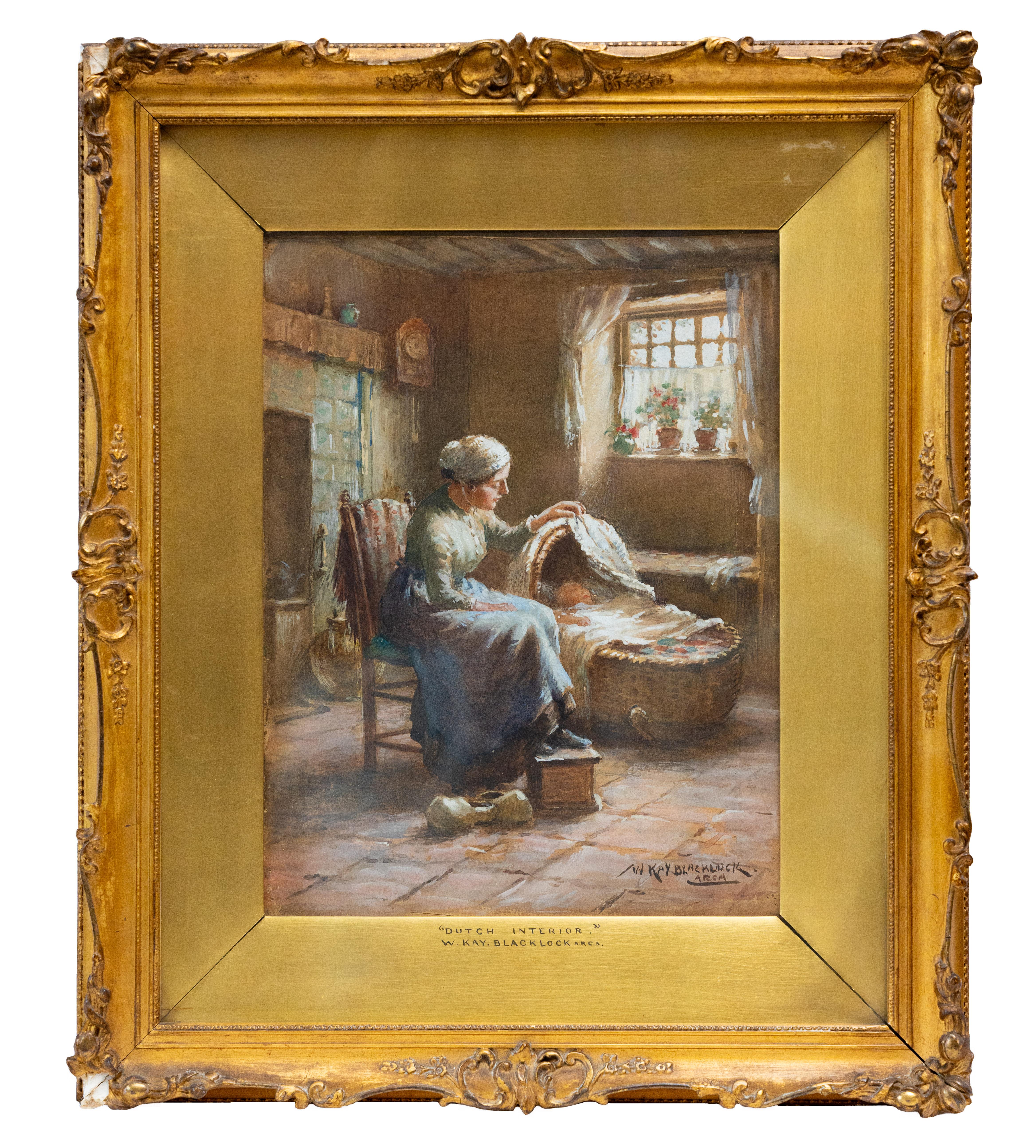 Dutch Interior, William Kay Blacklock (1872–1924), signed