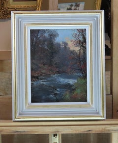 Original Öl auf Karton. WILLIAM KAY BLACKLOCK A.R.C.A., „Herbst am Almond“