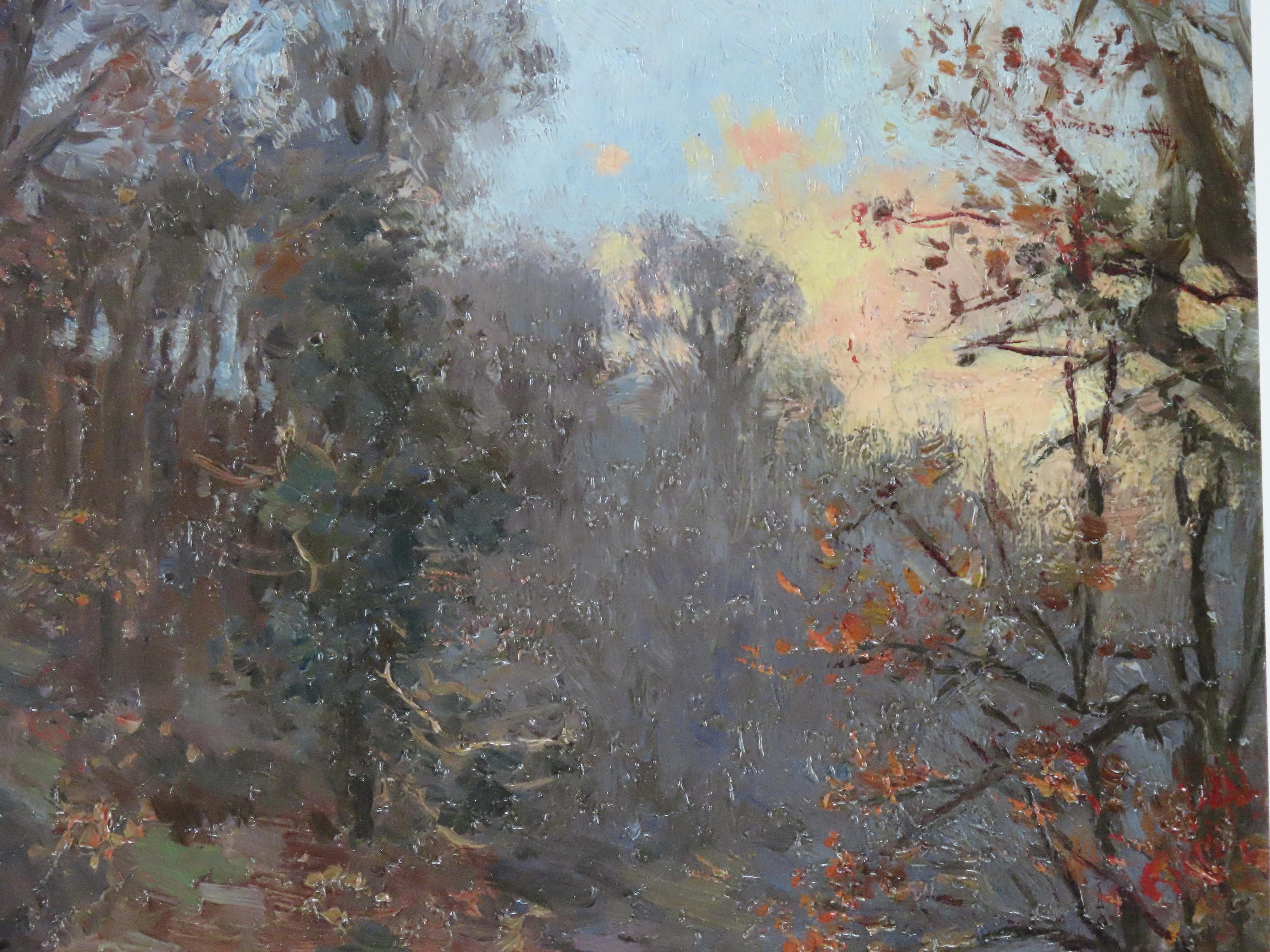 WILLIAM KAY BLACKLOCK A.R.C.A., 1872 - 1922
Beliebter schottischer Künstler, der in Hemmingford und Walberswick lebte. Ein regelmäßiger Aussteller.

Original Öl auf Karton, 
8,5 x 11 Zoll. 
Rahmengröße 13,5 x 16 Zoll
Signiert und datiert 1906
Verso