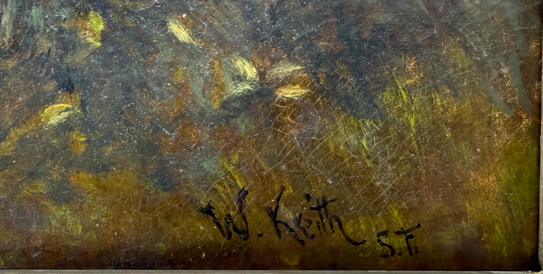 Artistics Sitting by the stream Paysage tonaliste du 19e siècle par William Keith en vente 10