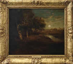 "The Oaks by Moonlight, California" William Keith, Scottish-American, Tonalism