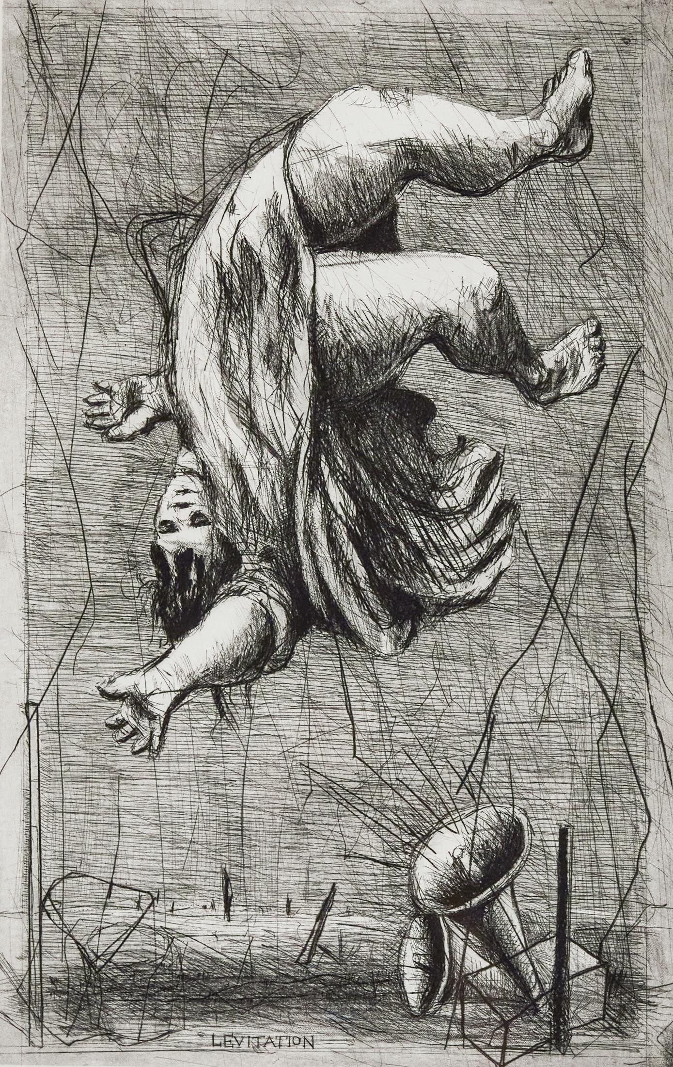 Levitación - Print Contemporáneo de William Kentridge