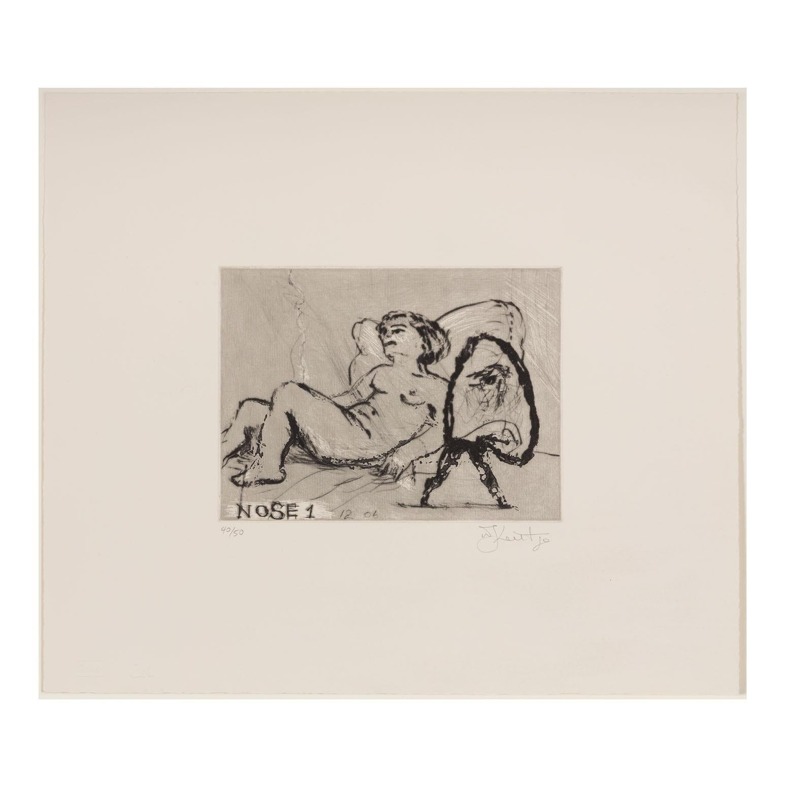 Nose #1 - Print by William Kentridge