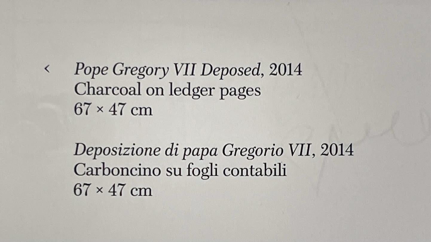 Pope Gregory VII Deposed Triumphs and Laments poster Signed by William Kentridge 6