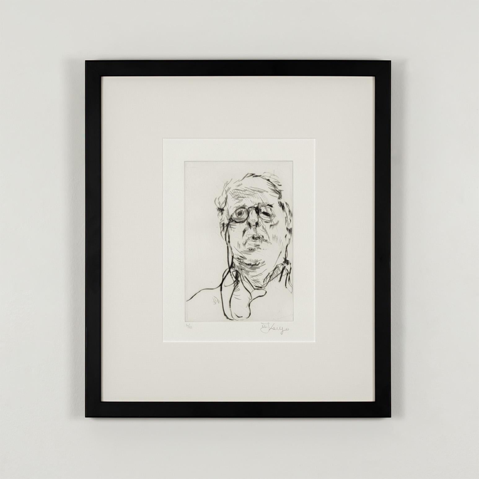 Figurative Print de William Kentridge - Autorretrato