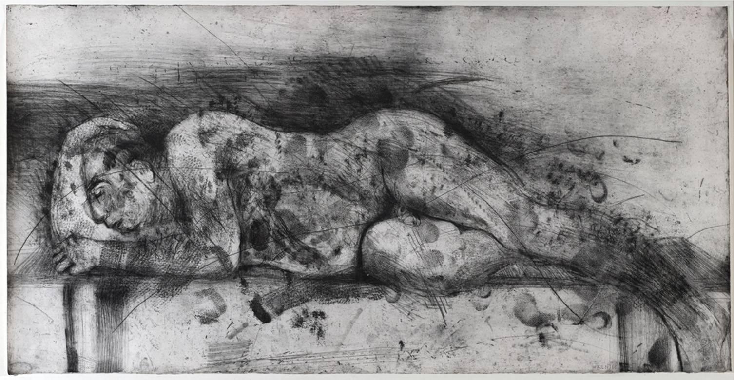 William Kentridge Nude Print - Sleeper I