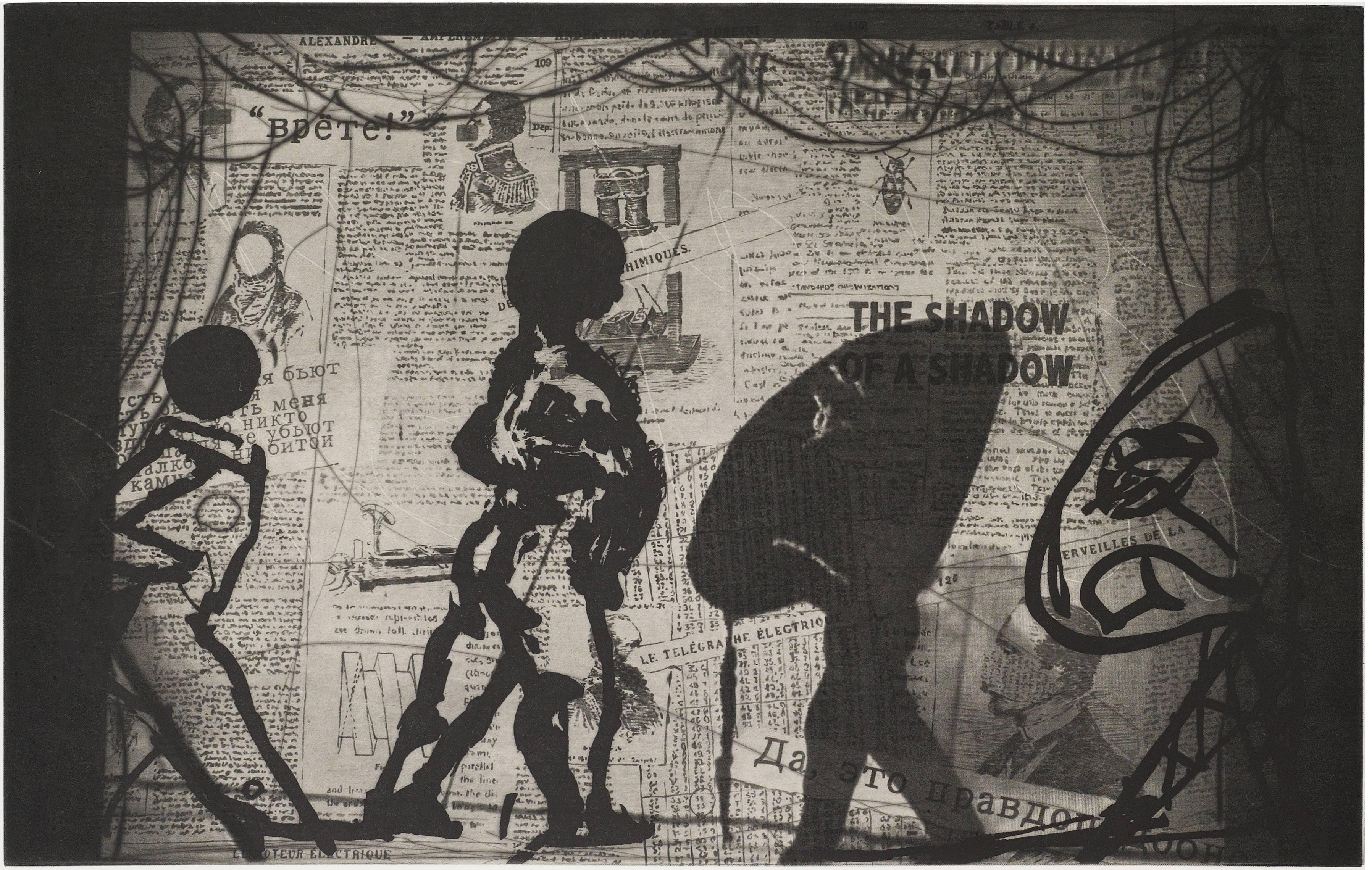 THE NOSE, photogravure, aquatint and drypoint, signed and numbered, Ed. of 70 - Print by William Kentridge