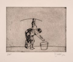Senza titolo -- Stampa, incisione, figura, cofanetto HMV di William Kentridge