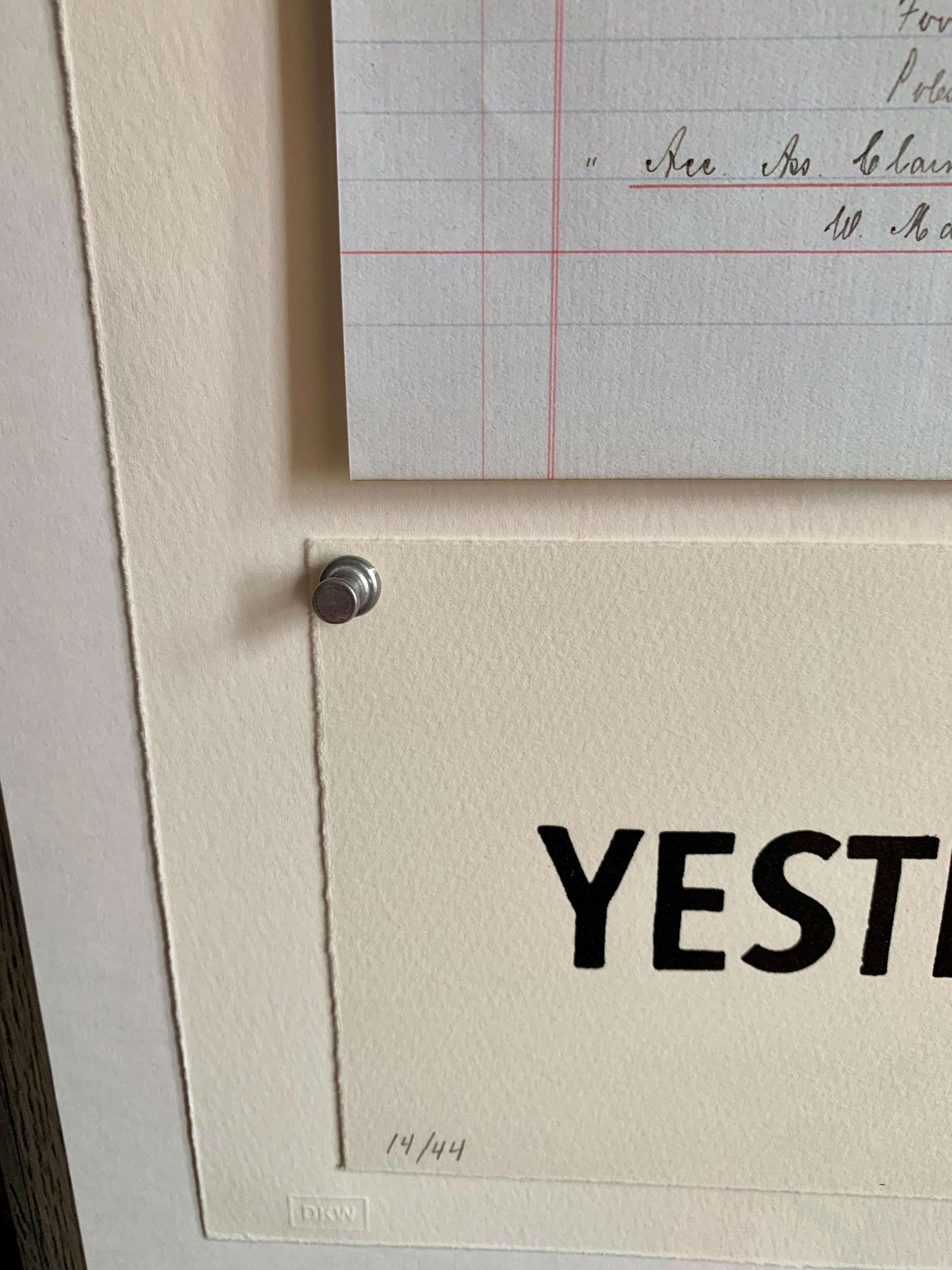 Yesterday's Good Idea: Ein Druck in limitierter Auflage von William Kentridge im Angebot 2