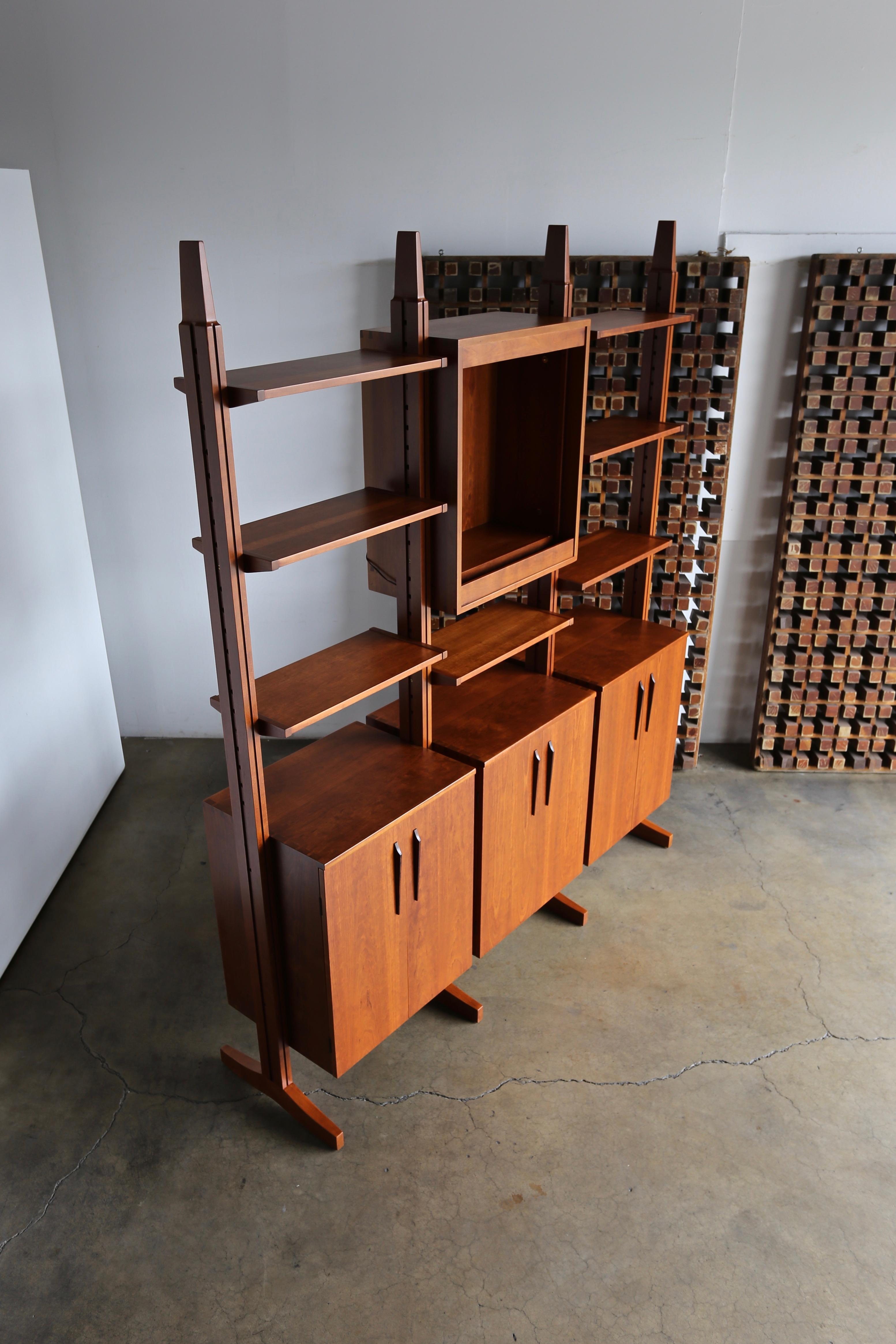 William Ketelle Handcrafted Freestanding Wall Unit, 1971 7