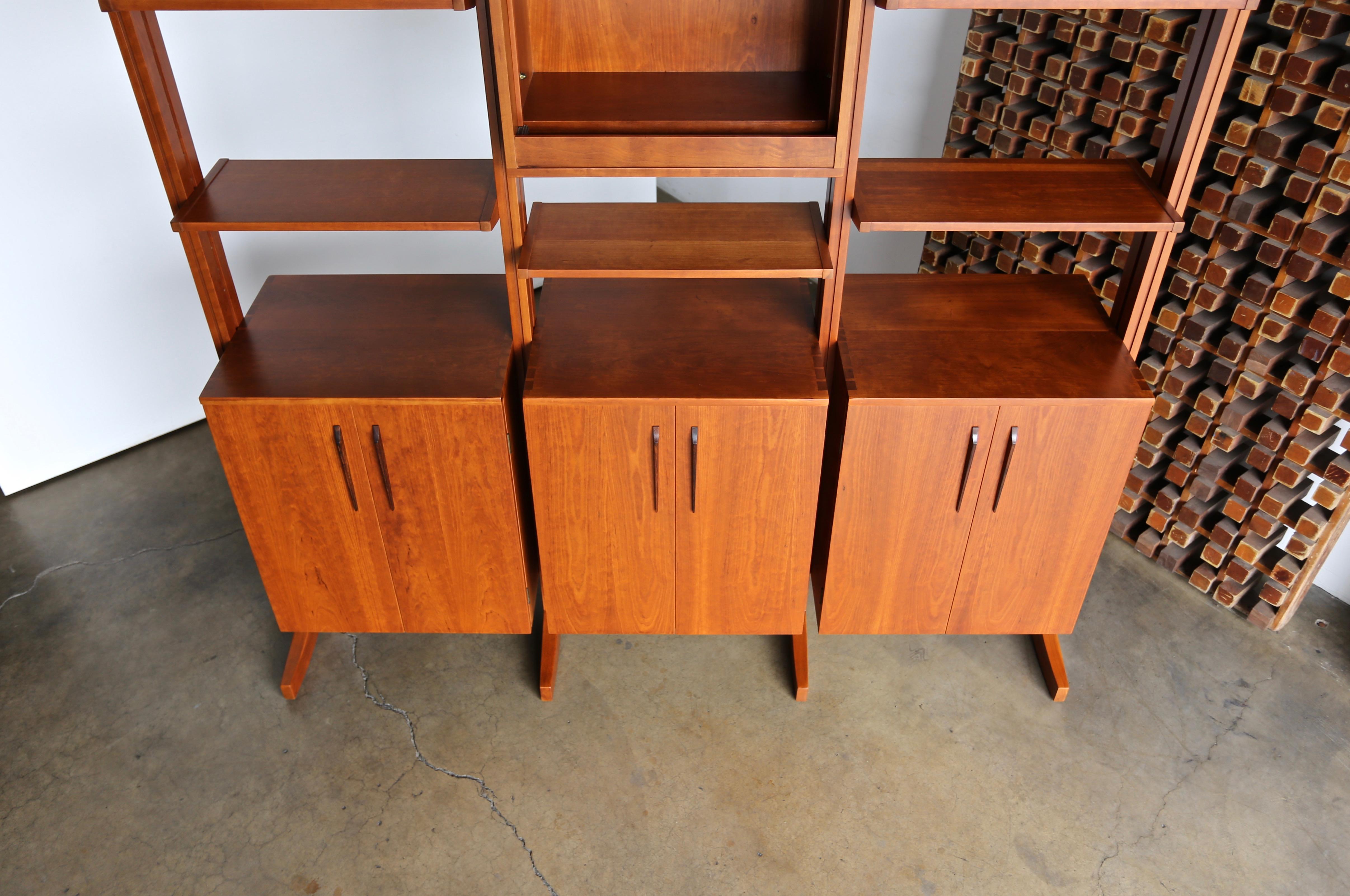 William Ketelle Handcrafted Freestanding Wall Unit, 1971 11