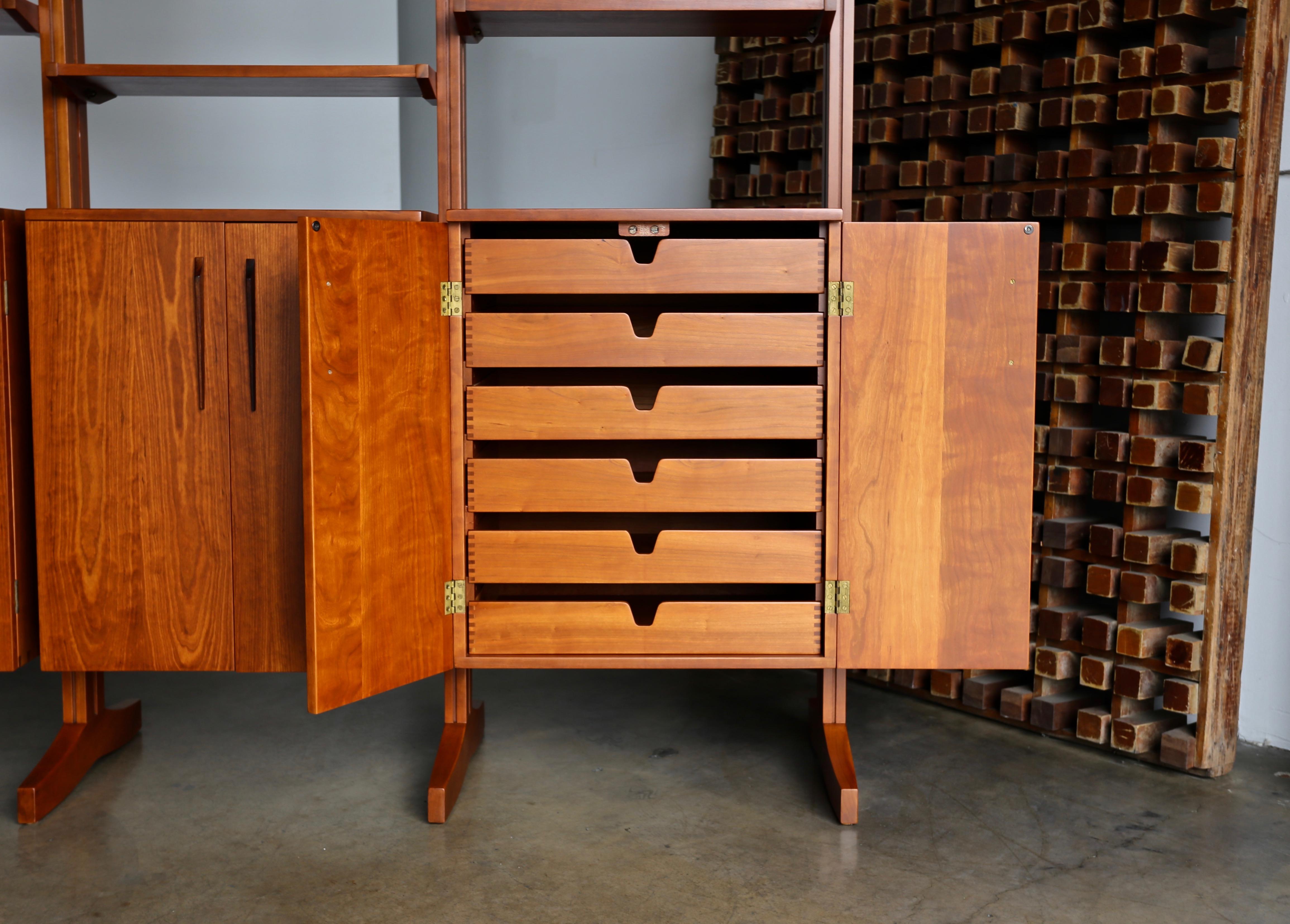 William Ketelle Handcrafted Freestanding Wall Unit, 1971 In Good Condition In Costa Mesa, CA
