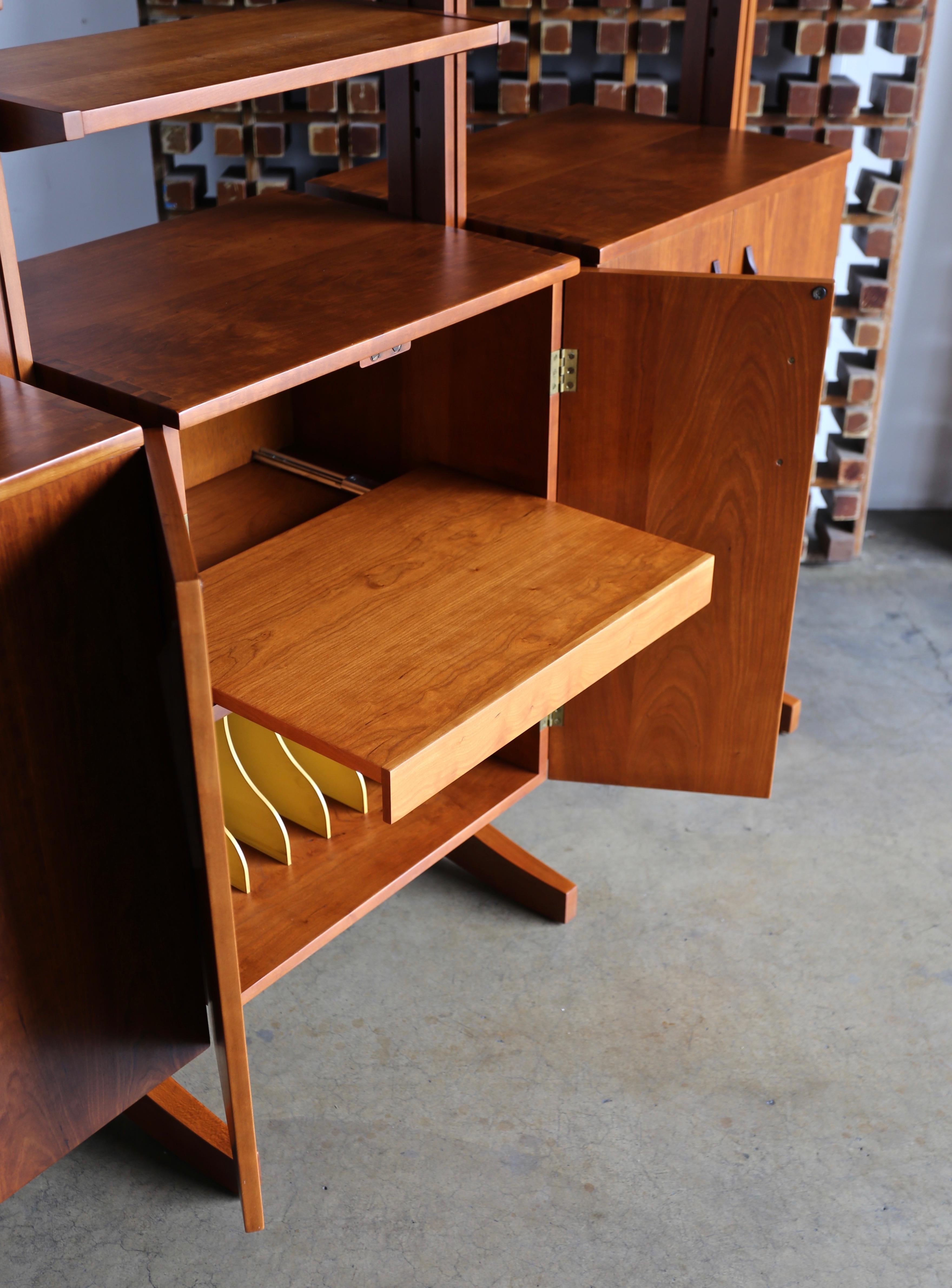 William Ketelle Handcrafted Freestanding Wall Unit, 1971 1