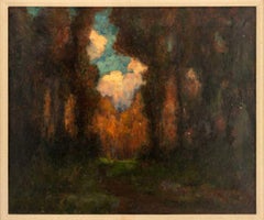 William King Amsden Landscape Oil on Canvas