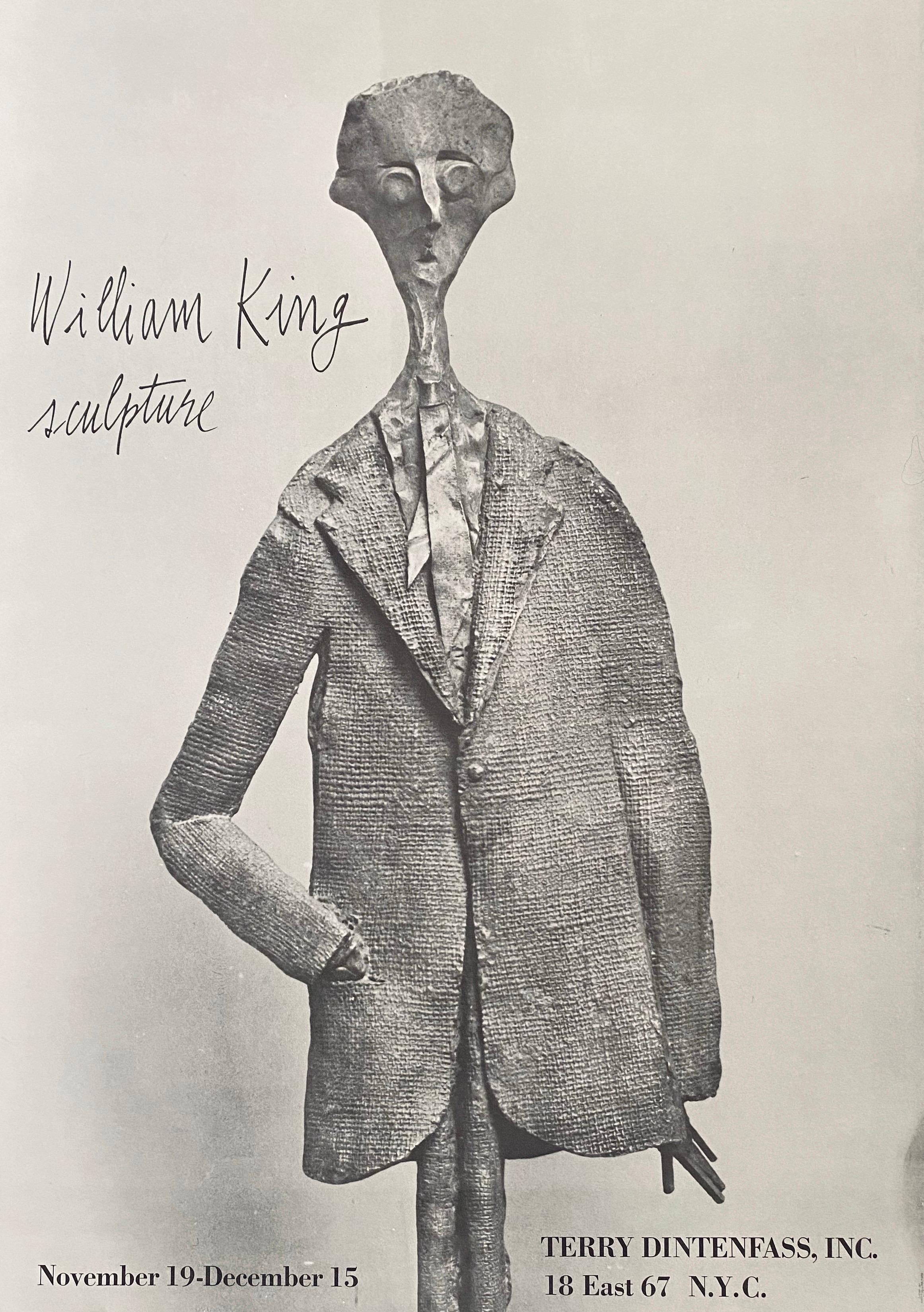Poster litografico d'epoca William King Terry Dintenfass Gallery NYC - Print American Modern di William King (b.1925)