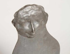 1960s Pop Art Unique Cast Aluminum Sculpture Cool Cat Bell Bottoms Americana