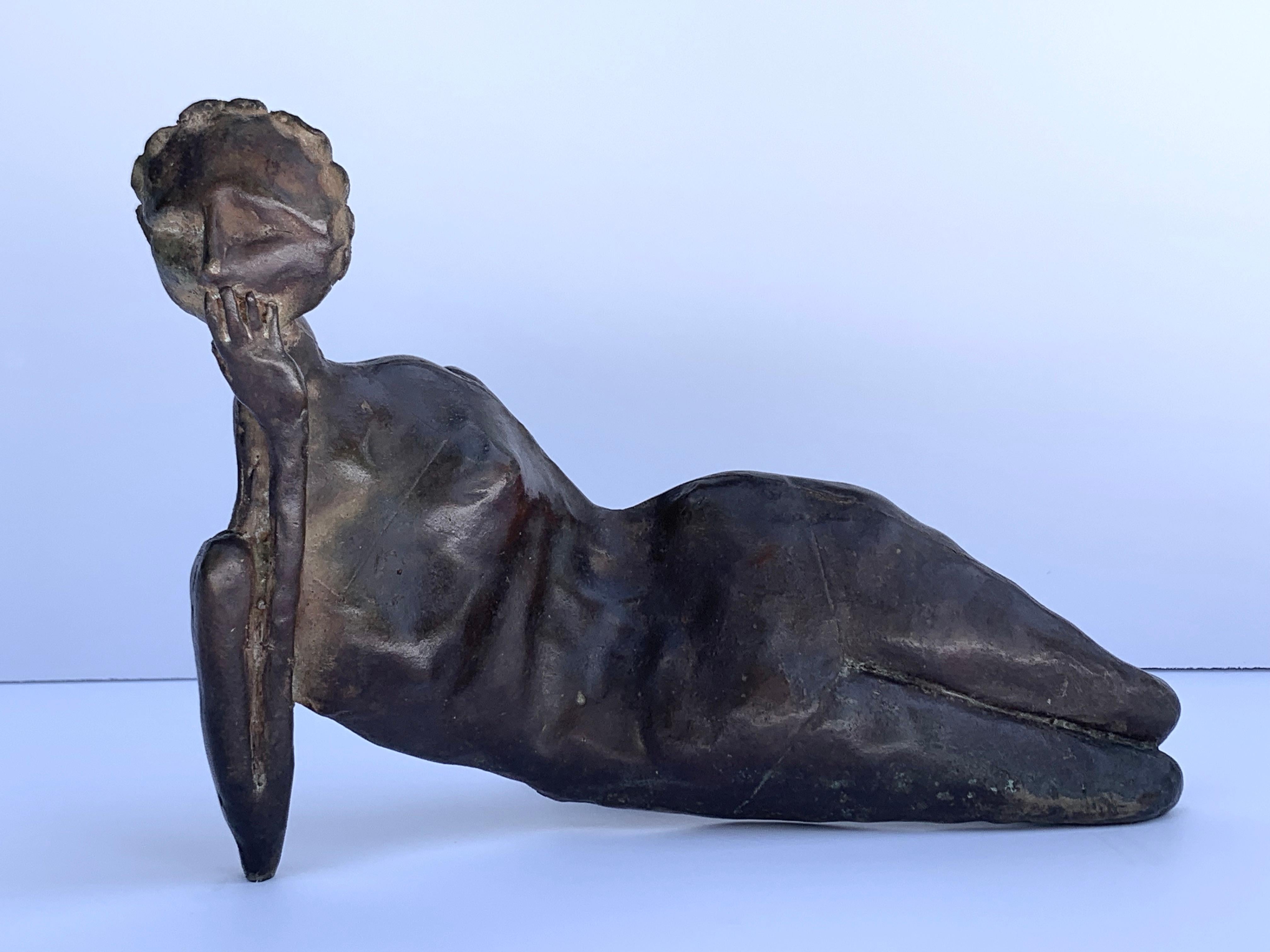William King (b.1925) Figurative Sculpture - Reclining Figure (woman)