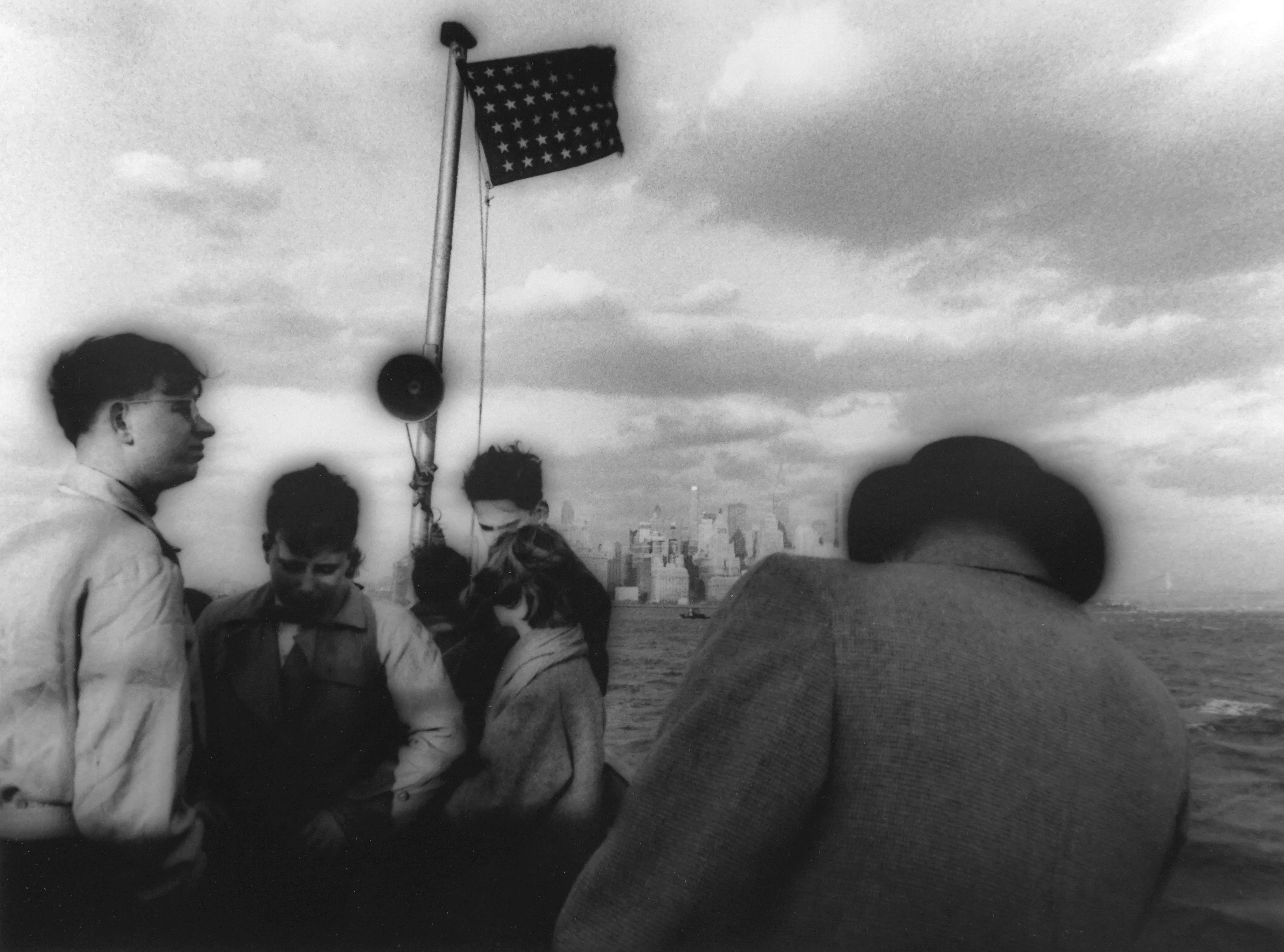 William Klein Black and White Photograph – Staten Island Ferry, New York, 1955