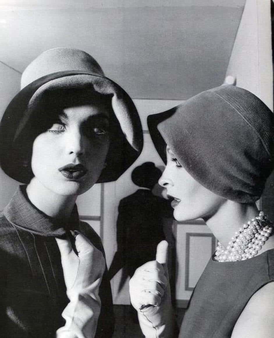 Two Hats in Room, Paris (VOGUE), 1963