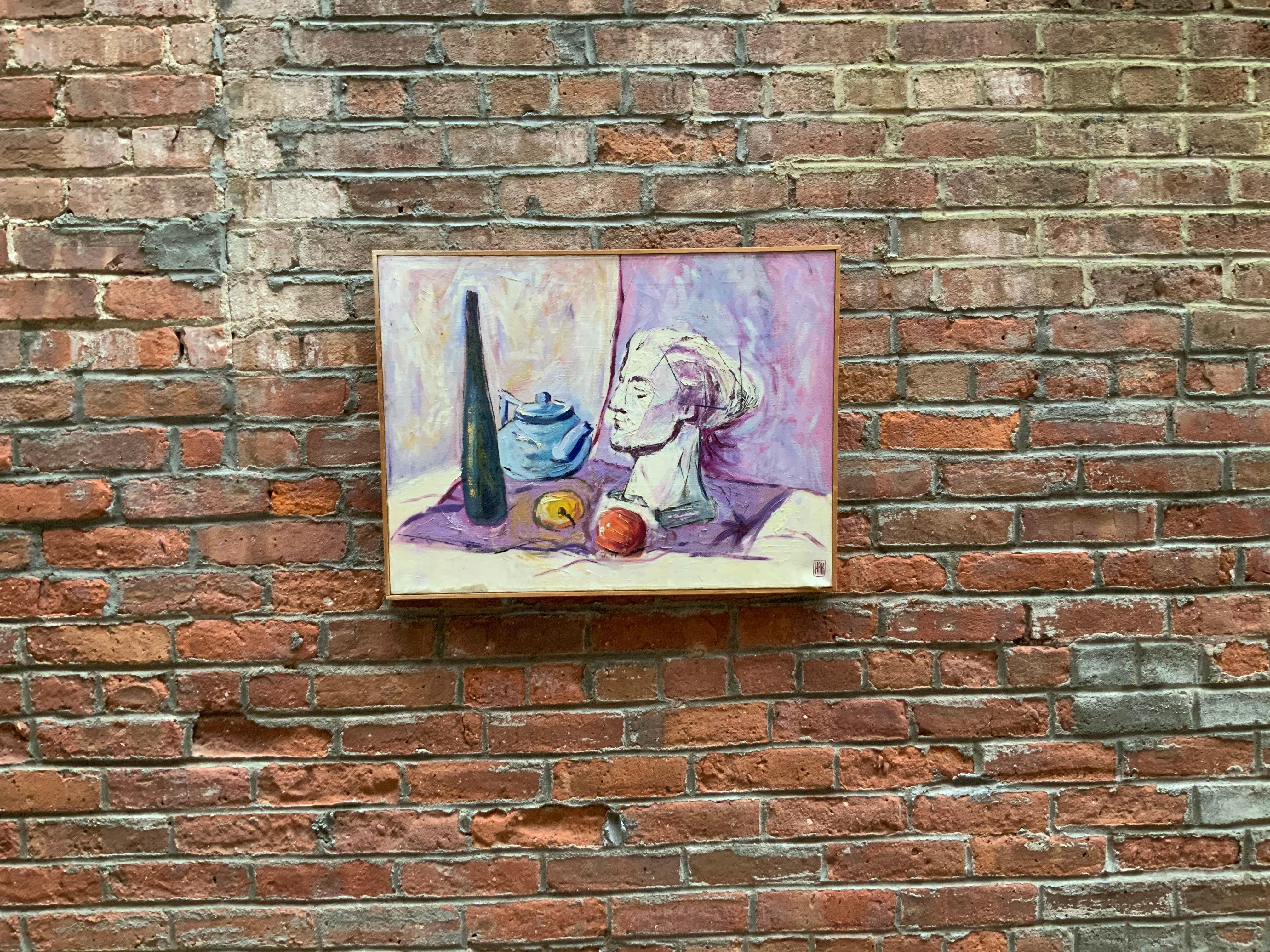 American William Krasnoborski Still Life No. 2 Purple Painting