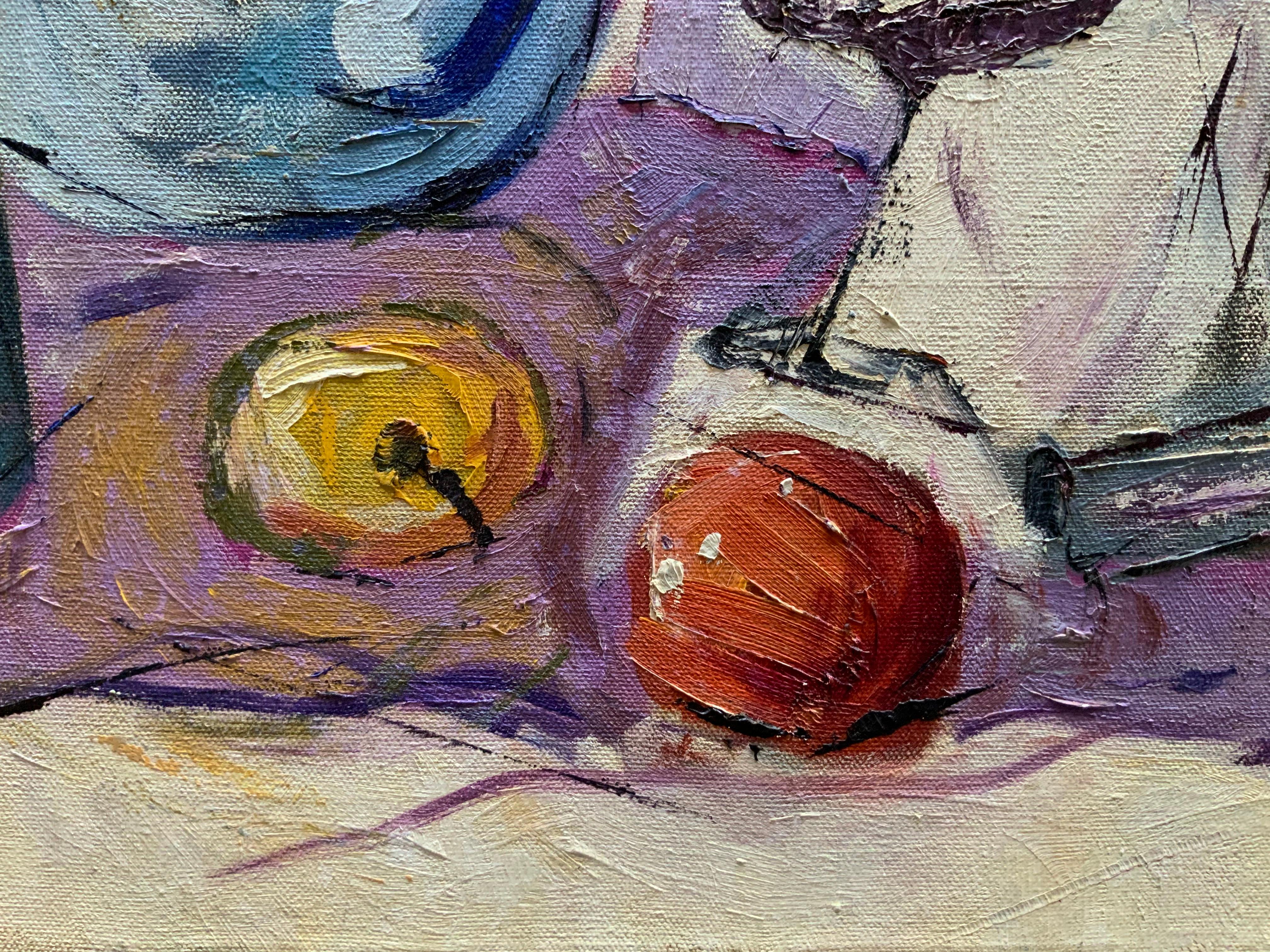 Canvas William Krasnoborski Still Life No. 2 Purple Painting
