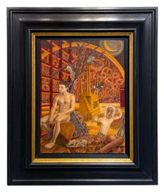 Melancholia - Based on Albrecht Dürer, Modern Interpretation, Oil on Panel