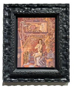 Untitled - After Rembrandt's Susanna and the Elders, Original Oil on Panel