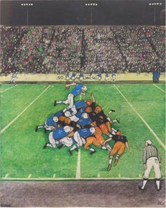 Vintage Football from the Sports Portfolio Lithograph