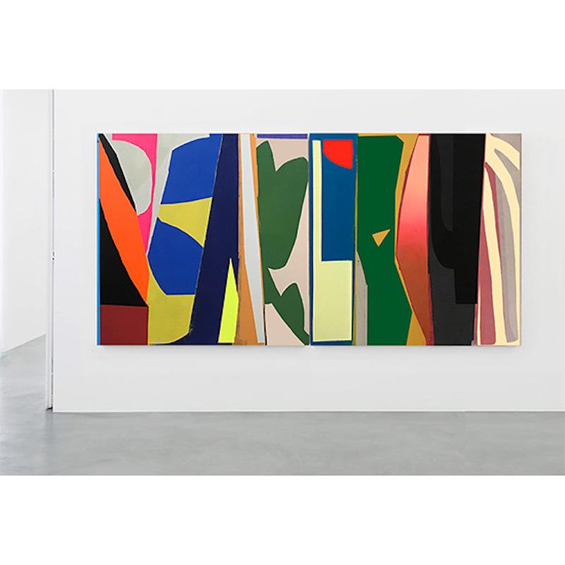 Blaues Coupe (Diptychon) – Painting von William LaChance