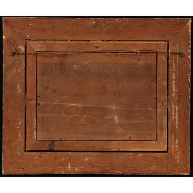 Antike schottischen Highlands Fluss neblige Landschaft signiert Öl Angler am Fluss im Angebot 3