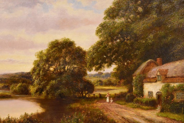 William Langley Oil Painting by William Langley “A Tranquil Day in