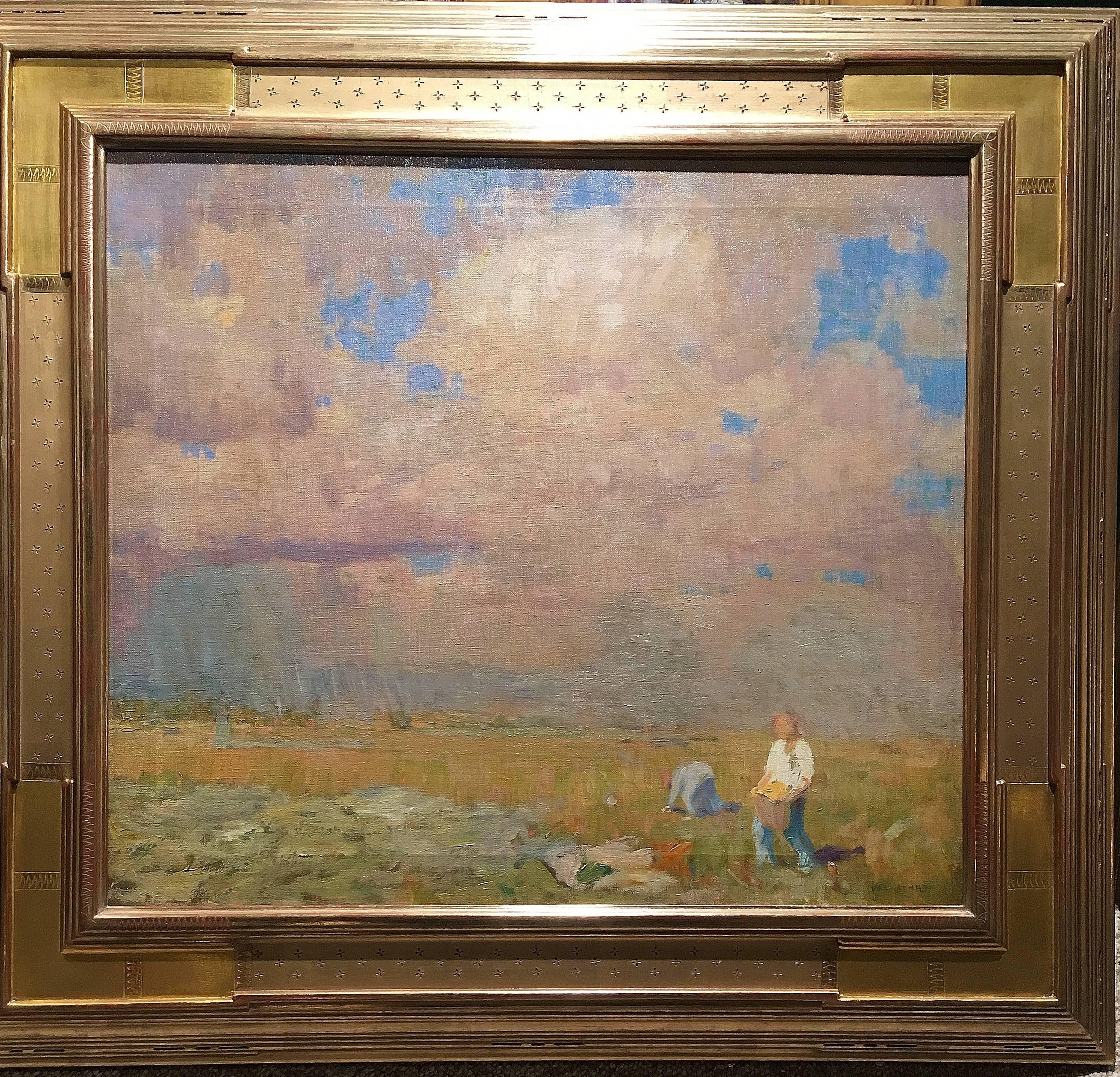 A Distant Shower - Painting by William Langson Lathrop