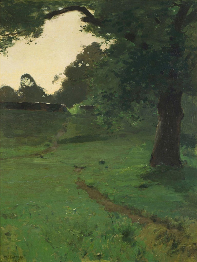 William Langson Lathrop View Of A Path Through A Glade