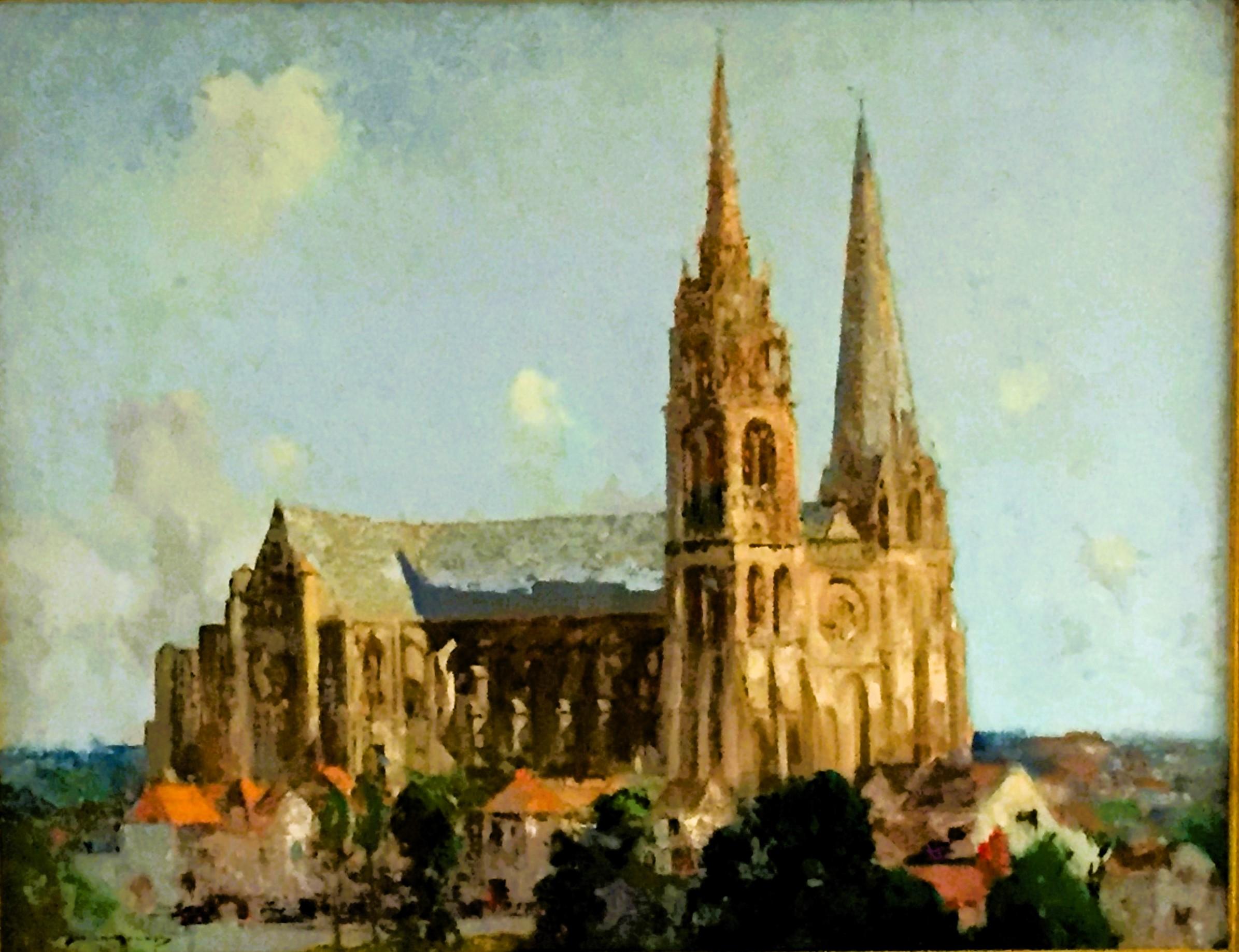 Catedral de Chartres - Painting de William Lee Hankey