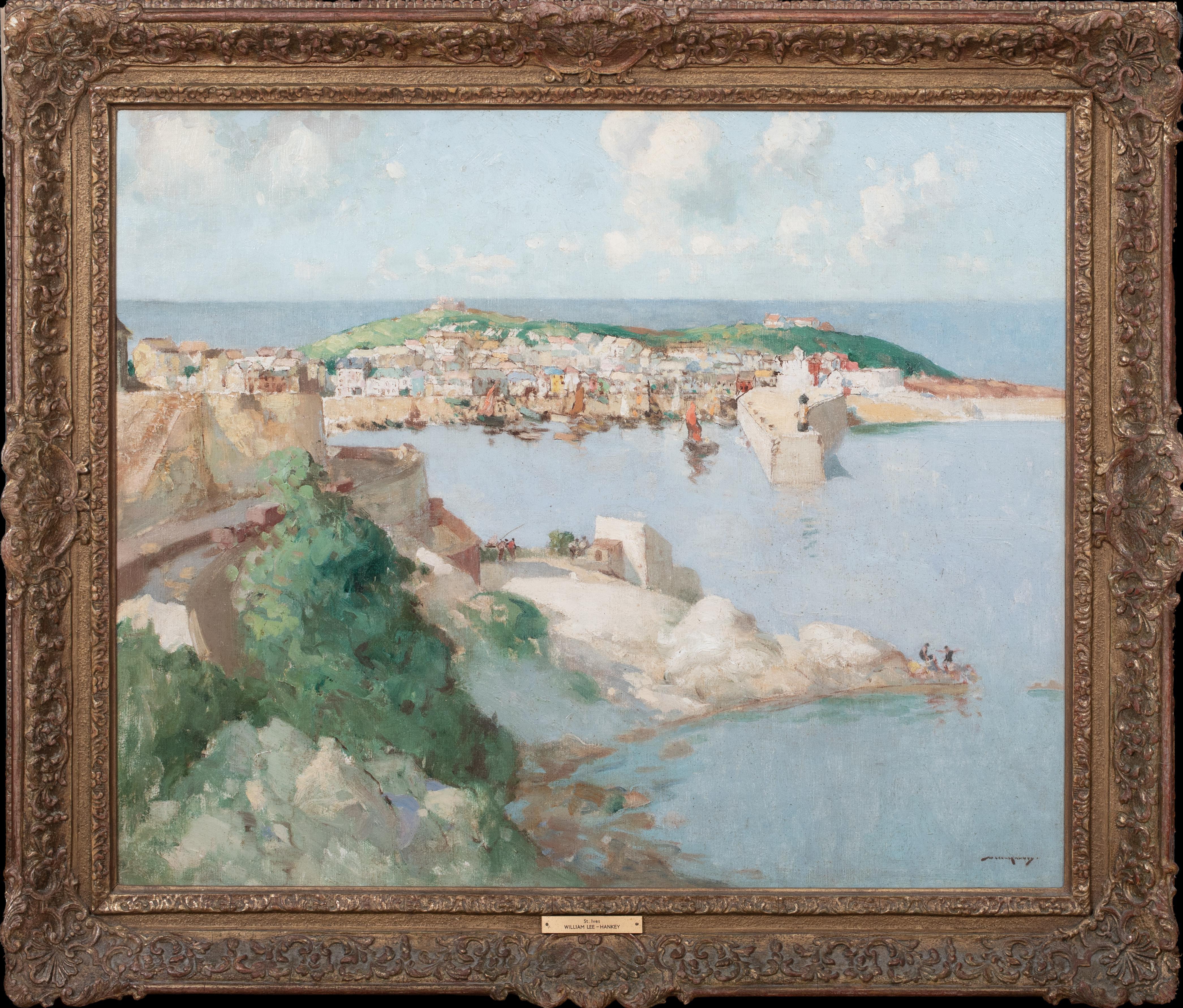 William Lee Hankey Landscape Painting – St. Ives, Anfang des 20. Jahrhunderts  von WILLIAM LEE HANKEY (1869-1952)  Großes frühes 20.