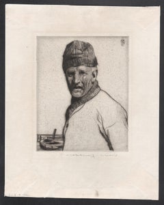 Loup-de-mer (Sea Wolf), gravure originale signée par William Lee Hankey, vers 1915