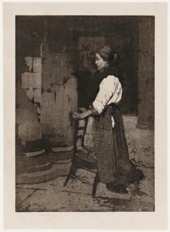 William Lee-Hankey (1869-1952) - Early 20th Century Aquatint, The Darby Prayer