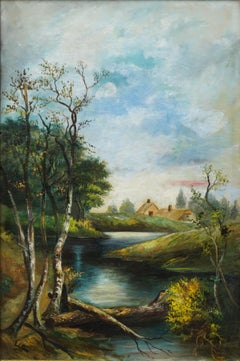 Großer Landstrom im Landhausstil des frühen 20. Jahrhunderts am College Lake Landscape