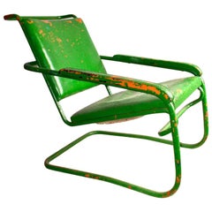 William Lescaze Moderne Tubular Armchair