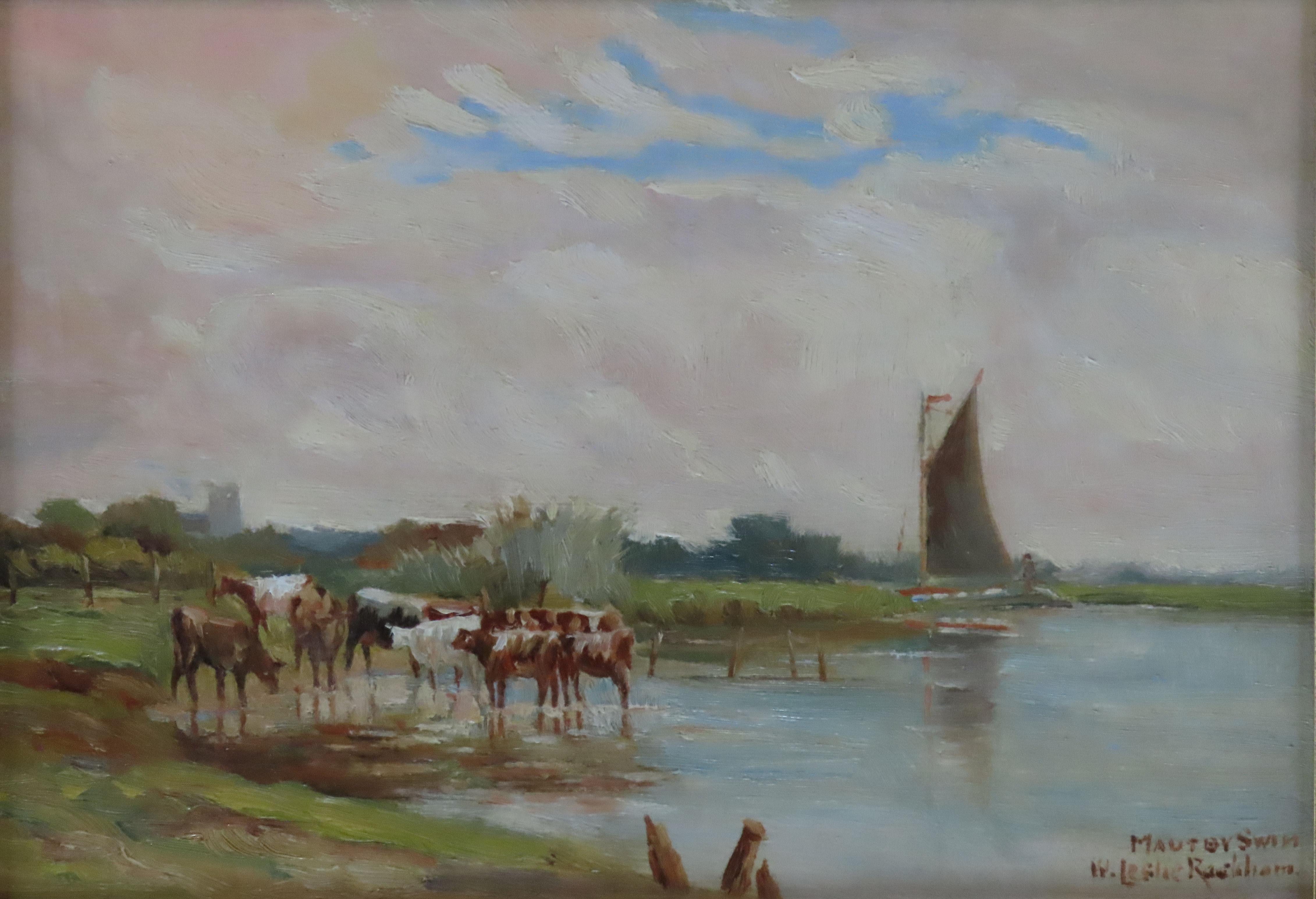 Original Oil on Panel, William Leslie Rackham. 