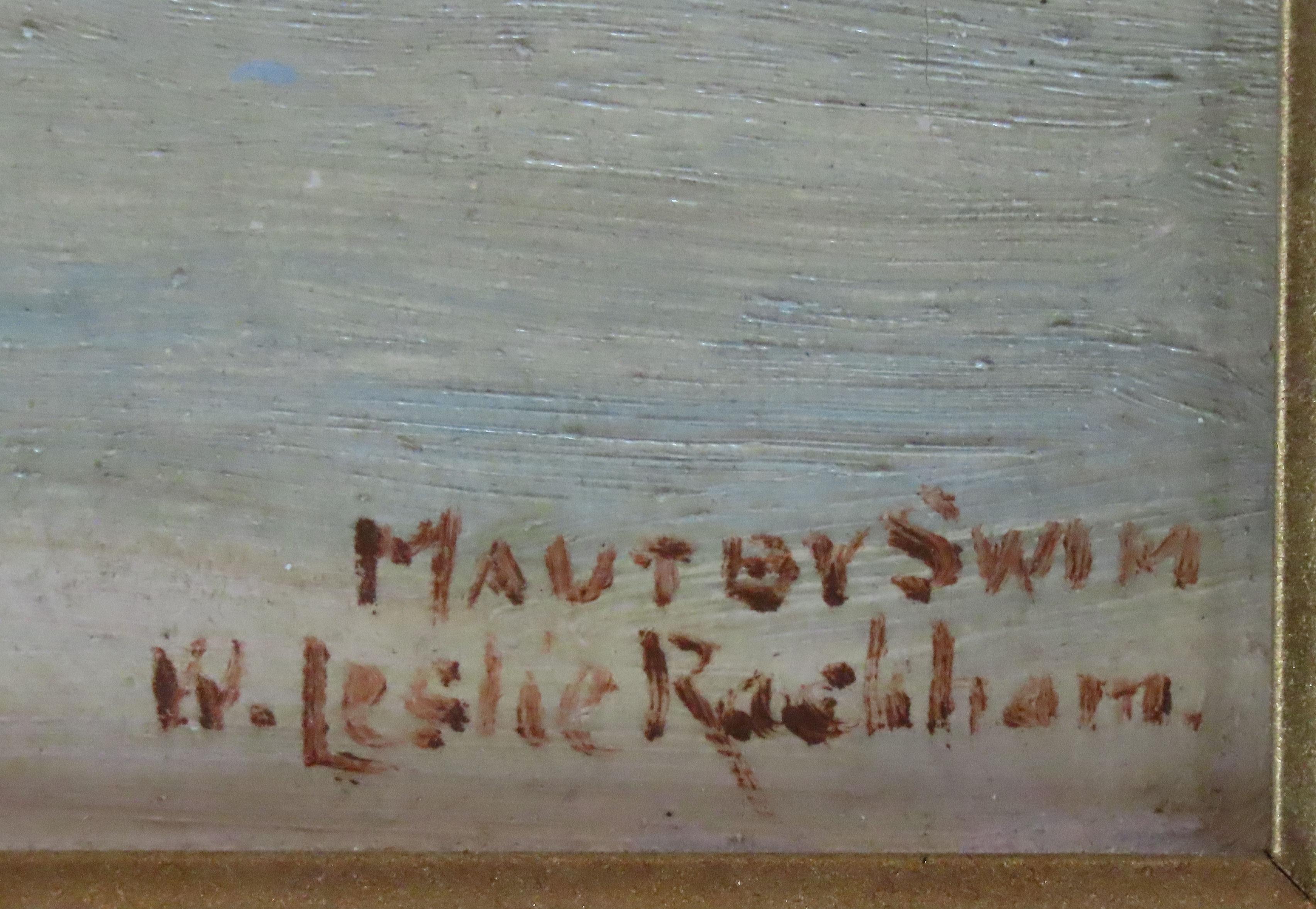 Original Oil on Panel, William Leslie Rackham. 