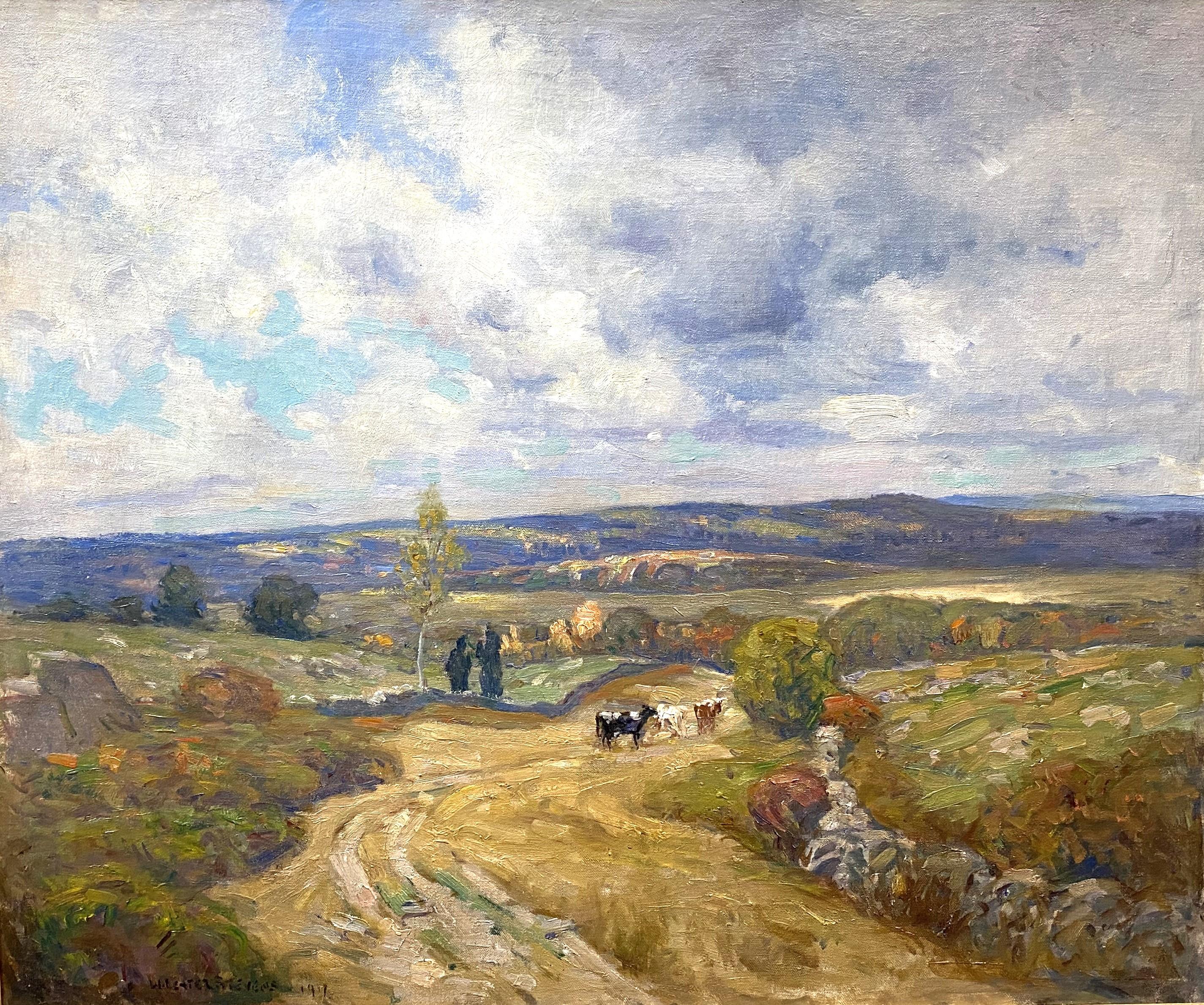 Connecticut River Valley - American Impressionist Art by William Lester Stevens