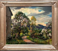 Rockport Artist William Lester Stevens "Old Apple Tree" Landscape Painting