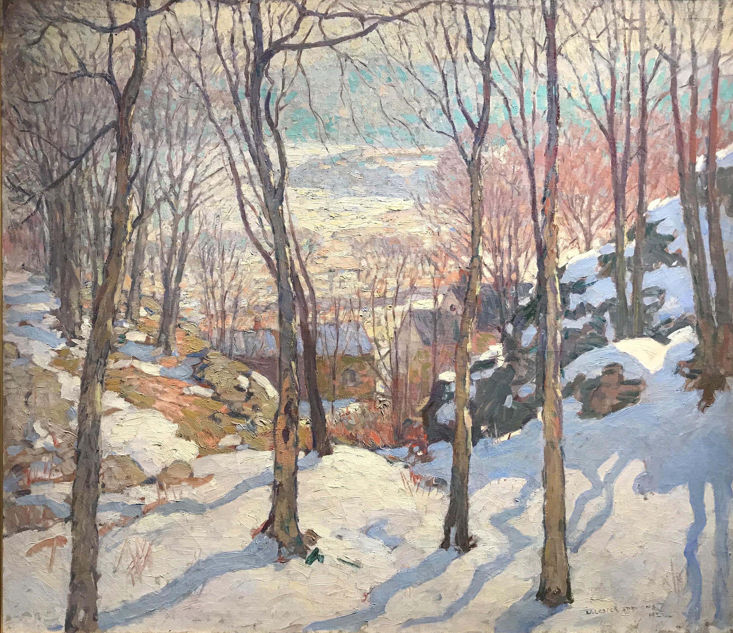 Rockport In Winter - Painting by William Lester Stevens