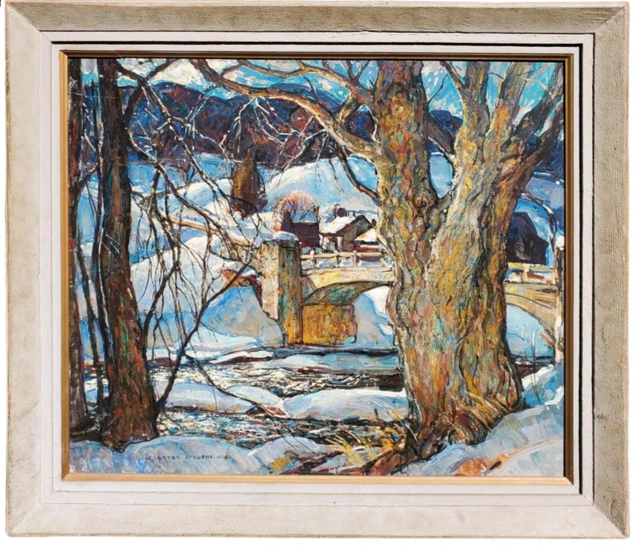 Il ponte - Painting di William Lester Stevens