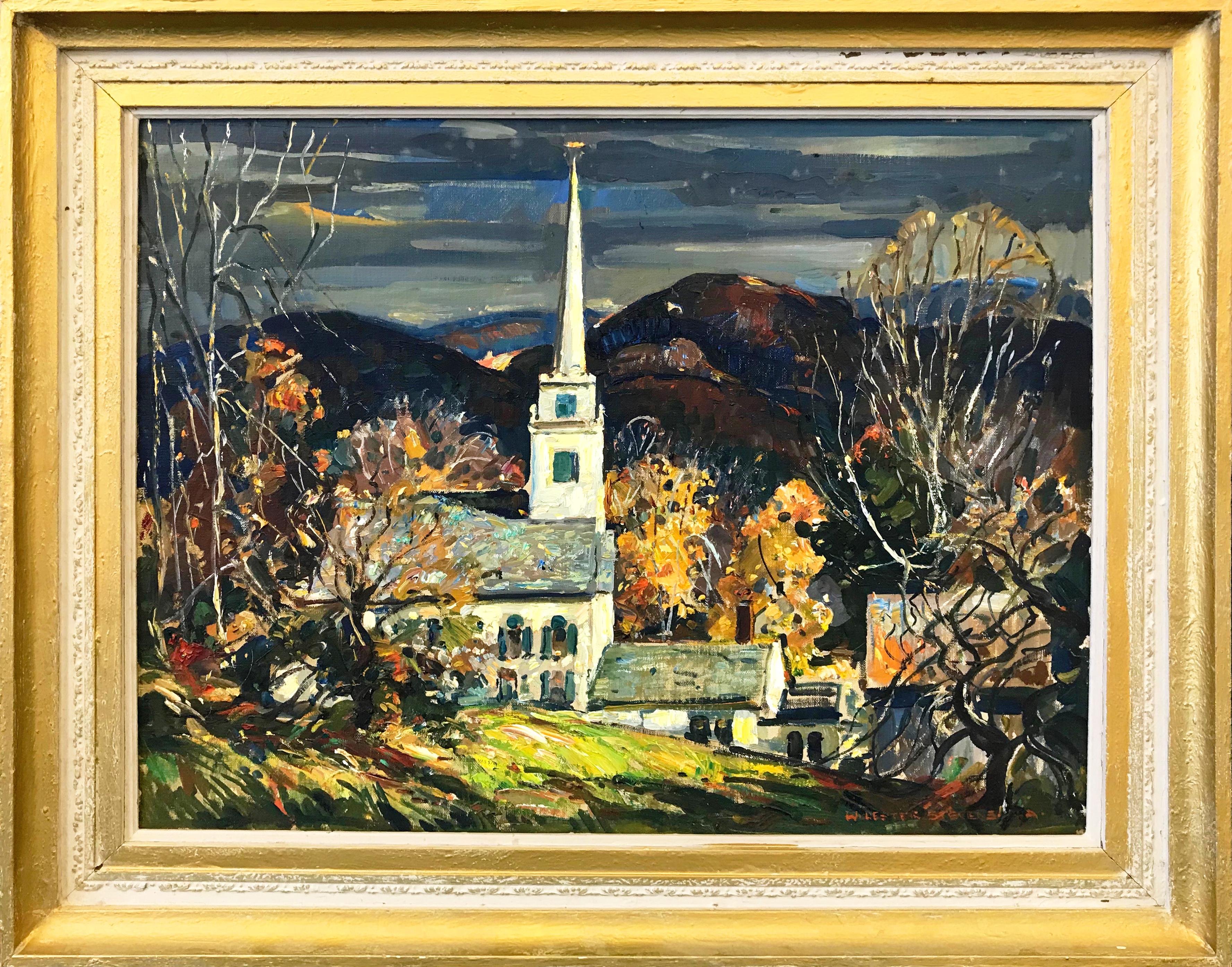 TOP OF THE HILL - Painting by William Lester Stevens