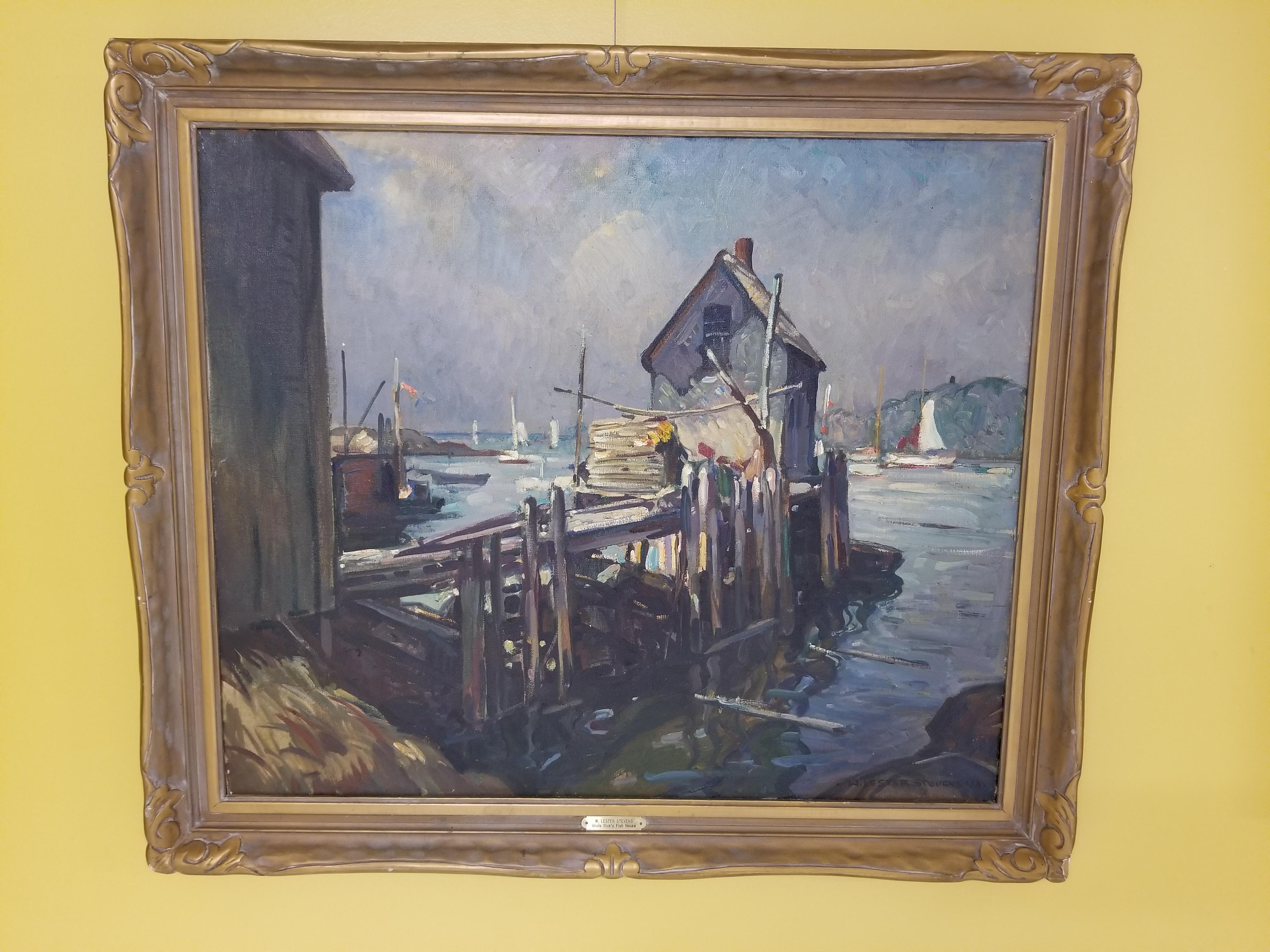 Uncle Dick's Fish House - Painting by William Lester Stevens